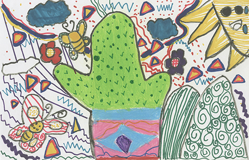 手掌畫 聖家學校 三年級 鍾咏彤