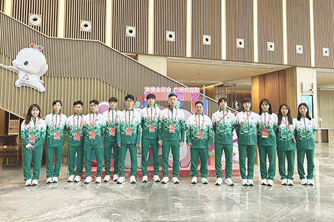 ◎ 澳門武術套路代表隊啟程赴廣州南沙參戰全運。