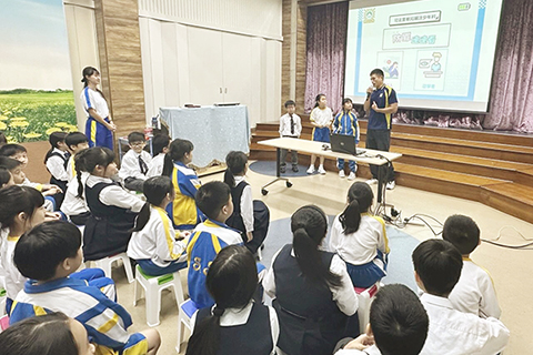 ◎ 司警局持續開展校園防罪講座。