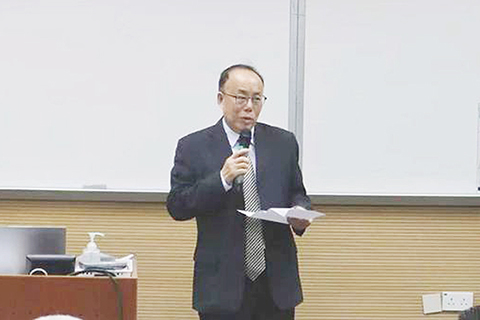 ◎ 胡根主任向學者致謝。