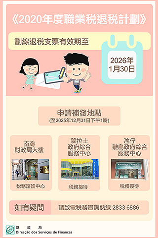 ◎ 《二0二0年度職業稅退稅計劃》