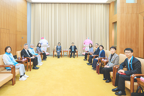 ◎ 殘特奧會組委會主任、中國殘聯主席程凱訪澳。