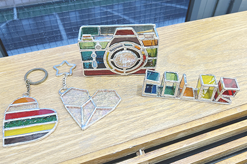 ◎ 玻璃琉璃工作坊學員創作成果。