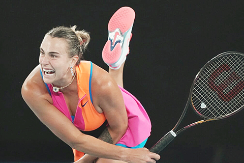 ◎ 莎芭倫卡強勢殺入女單決賽。(美聯社)