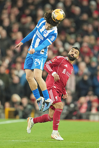 ◎ 沙拿(下)一傳一射,將利物浦送入英總盃十六強。(美聯社)