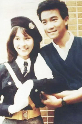 ◎ 翁靜晶(左)與陳百強有過許多合作機會。