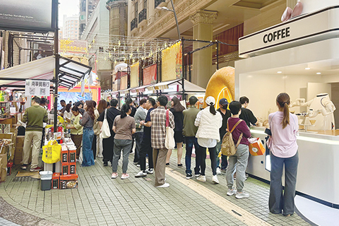 ◎ 澳門國際美食之都嘉年華分會場帶動新口岸區商戶銷情。