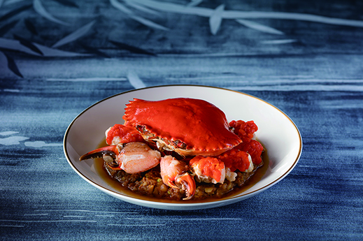 ◎ 淮揚曉宴--二十年花雕肉餅蒸三門青膏蟹