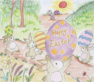 Happy Easter 沙梨頭坊眾學校 五年級 彭煒栢