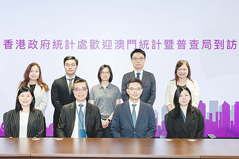 ◎ 澳門特區政府統計局一行訪香港特區政府統計處。