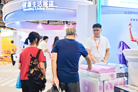 ◎ 健康生活展區涵蓋亞健康檢測、情緒療癒、塑形護理等產品。