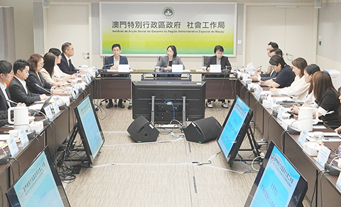 ◎ 社會文化司聯同社服界舉行兒青院舍機制檢討會議。